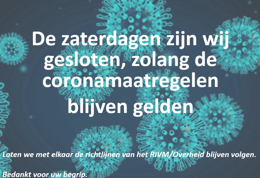 Gewijzigde openingstijden corona