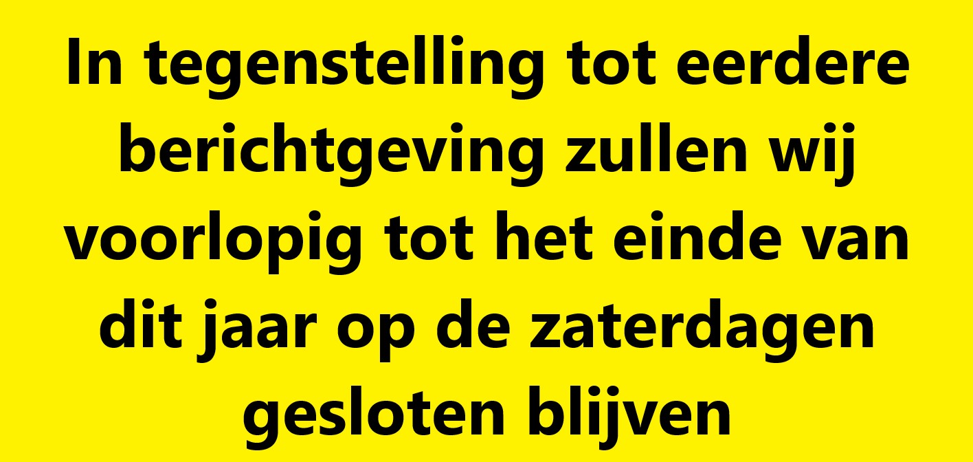 Zaterdagsluiting
